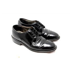 Hanover Black Leather Oxford Shoes Men's Size 8.5 D/B Made in USA